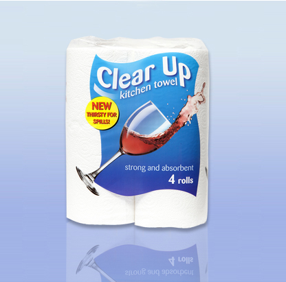 Clear Up 4 pack Kitchen Towel